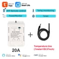 thumbnail image 2 of Tuya WiFi Intelligent Energy Circuit Breaker Switch Mobilephone APP with Real-time Temperature Measurement and Day Month Year Power Statistics Function, 2 of 9