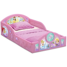 Disney Frozen Ii 5 Piece Toddler Bedroom Set By Delta Children Includes Toddler Bed Table Ottoman Set Multi Bin Toy Organizer