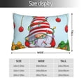 thumbnail image 2 of Balery Funny Christmas Gnome Funda de Cojín Estampada, Regalos para Mujeres, Regalos de Amor para Ella, Regalos para Novia o Esposa, Funda de Almohada-16"x24", 2 of 6
