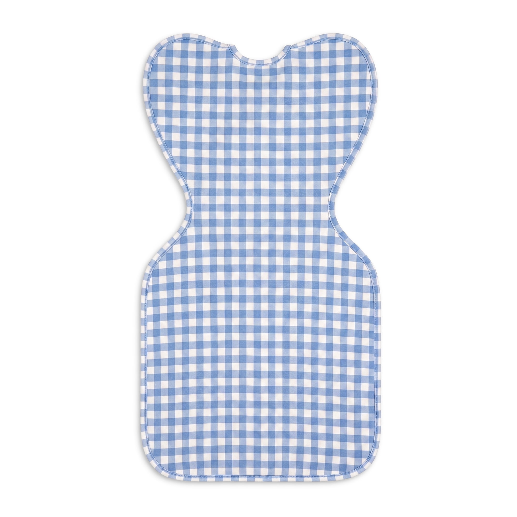 Love To Dream Swaddle Up Original Sleep Sack, 4-Way Stretch, Cotton Blend, 1.0 TOG, Blue Gingham, Small