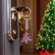 thumbnail image 4 of Adornos navideños, regalos navideños, llavero de árbol de Navidad, bonito colgante personalizado para bolso, con diamantes, llavero de coche, accesorios coloridos, llavero de plástico., 4 of 6