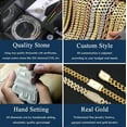thumbnail image 6 of Moissanite Tennis Necklaces Gifts 2-6.5mm D Color VVS1 Round Cut Diamond Tennis Necklaces 14k White Gold Plated 925 Sterling Silver Cuban Chain for Women and Men Anniversary Mother's Day Christmas Day, 6 of 10