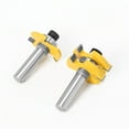 thumbnail image 3 of 2-Piece Woodworking Router Bit Set with 1/2-Inch Shank – Durable 3-Tooth T-Shape Jointing Knives for Carpentry, Compact Design for Easy Storage & Efficient Control, Ideal for Professionals and, 3 of 5
