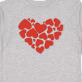 thumbnail image 4 of Inktastic Love, Hearts, Red Hearts, Valentine's Day Girls Long Sleeve Toddler T-Shirt, 4 of 5