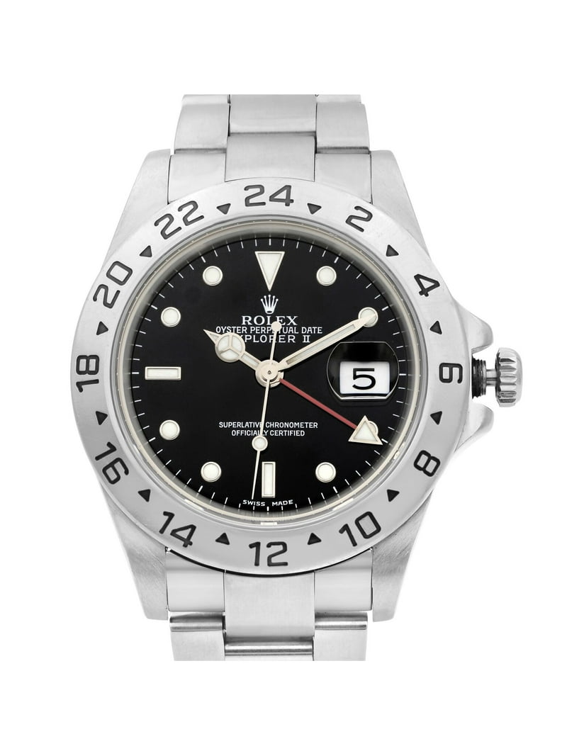 Rolex Explorer II Steel Dial GMT Watch 16570 - Walmart.com