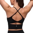thumbnail image 1 of Sostén CRZ YOGA Butterluxe con Espalda Cruzada y Detalle Torcido Negro Talle Grande, 1 of 5
