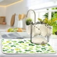 thumbnail image 5 of GZHJMY St. Patrick's Day Watercolor Clover Shamrock Dish Drying Mat for Kitchen Counter,Super Quick Absorbent Composite Sponge Dish Drying Pad,Heat Resistant Non-Slip Rack Tableware Mat (18x24Inch)f, 5 of 7
