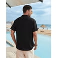 thumbnail image 4 of Camisa De Lino Hombre Caballero Moda Casual Italia, 4 of 8