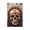 No Device Blank, variant on Modern 1-Gang Single Gang Wall Plate Electrical Switch Cover Outlet Switchplate, Tribal Chief Skull Red