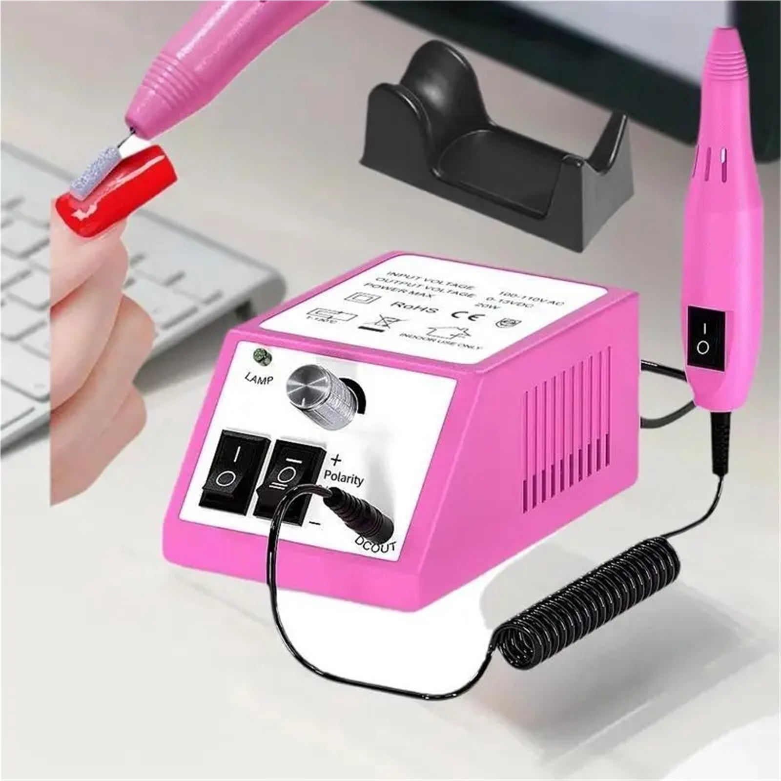 Portable Electric Nail Drill Machine Kit For Manicure Pedicure Gel Polish Removal Professional Salon Equipment With Polishing He