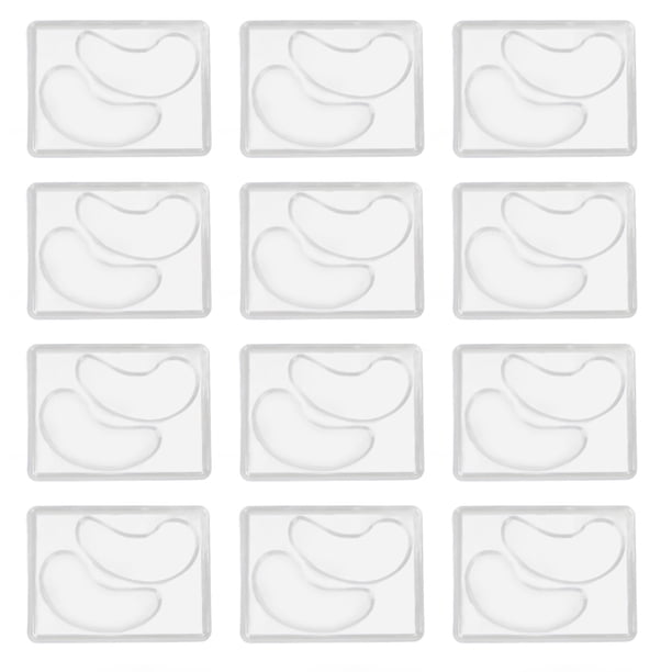 Molde De Máscara Para Ojos, Saludable, Transparente, Libre De Contaminación, Hecho A Mano, 12 Piezas, Moldes De Parches Debajo De Los Ojos Para Hacer Máscaras Para Ojos Crtynell Health Care Products