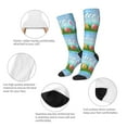 thumbnail image 6 of Lsque Happy Easter Printed Crew Socks Men's Women's LightWeight Thin Casual Calf Socks ,Knee High Socks,Cotton Socks, 6 of 9