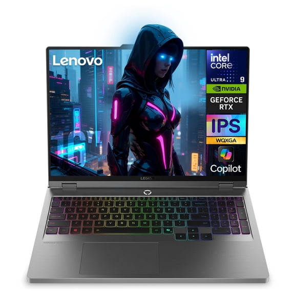 Laptop IA Gamer LENOVO Legion 5 GeForce RTX 5060 8GB Core Ultra 9 275HX NPU 32GB 1TB 16" IPS WQXGA 240Hz Teclado Ingles Copilot