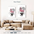 thumbnail image 4 of Elephant Stock Modern Flamingo Wall Art - Vertical Multi Panel Canvas - Hallway Wall Decor - Animal Multi Panel - Pink And White Decor - 28" x 45", 4 of 8