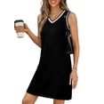 thumbnail image 1 of Vestido EVALESS Fashion Primavera-Verano con cuello en V sin mangas para mujer, 1 of 5