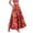 Watermelon Red, variant on dazeni Summer Maxi Skirts for Women Fashion Boho Long Skirt Trendy Floral High Waist A Line Beach Skirt Vacation Outfit with Pockets