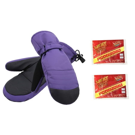 Women Ski Mittens Warm Winter Waterproof Snowboard Snow Mittens