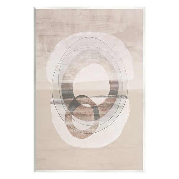 Stupell Round Boho Circles Contemporary Abstract Painting Wall Plaque Unframed Art Print Wall Art