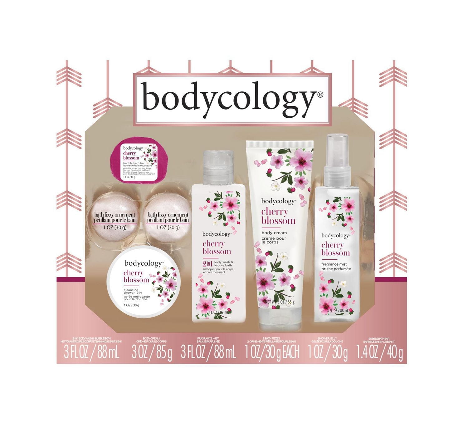 Bodycology Cherry Blossom 7pc Holiday Gift Set