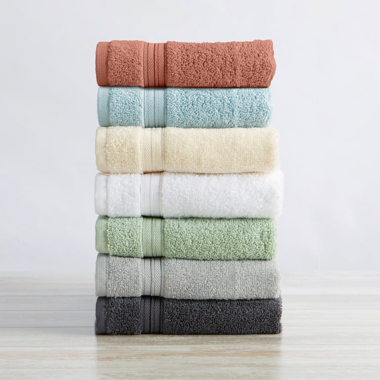 Great Bay Home 100% Cotton Bath Towel and Washcloth Sets | 2 Bath Towels, 2  Hand Towels, and 2 Washcloths | Quick Dry Bath Towels | Grayson Collection