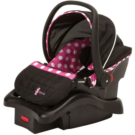 Disney Baby Light 'n Comfy 22 Luxe Infant Car Seat, Minnie (Best Portable Car Seats For Travel)