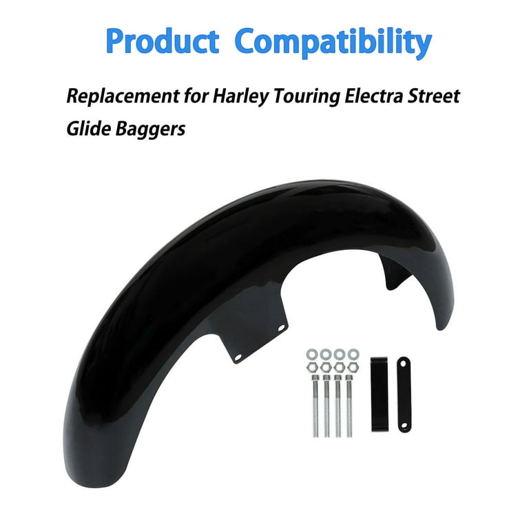 Vivid black custom 2024 wrapped front fender