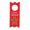 thumbnail image 2 of TEHAUX 1Pack Christmas Theme Door Handle Ornament Felt Multi-colored for Guests, 2 of 6