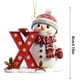thumbnail image 3 of Adornos navideños, adornos navideños, regalos navideños, 26 letras, decoración para árbol de Navidad, colgante, adornos para árbol de Navidad, adornos navideños DIY, decoración navideña, decoración co, 3 of 9