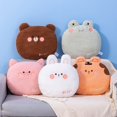 thumbnail image 4 of Almohada de animales de peluche Kawaii para niñas, cojín suave, lindo, oso, conejo, Rana, Tigre, cerdo rosa, muñeca, sofá, silla, regalos de cumpleaños para bebés, 42CM, 4 of 5