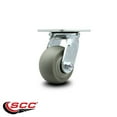 thumbnail image 2 of 4 Inch Thermoplastic Rubber Wheel Swivel Caster with Ball Bearing Service Caster, 2 of 2