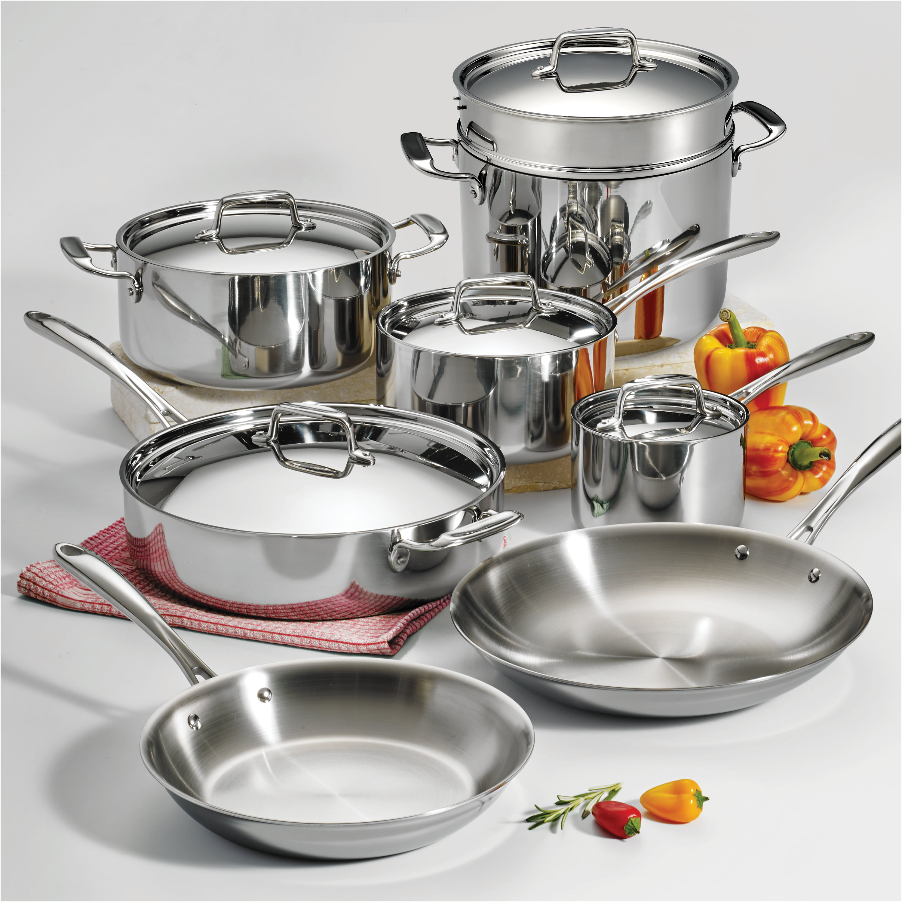 Costco Members: 12-Piece All-Clad D3 18/10 3-Ply Stainless Steel Cookware  Set