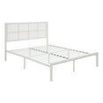 thumbnail image 6 of Queen Size Platform Bed,Rattan Bed Frame with Headboard,No Box Spring Needed,  White, 6 of 8