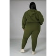 thumbnail image 2 of Womens Plus Size Two Piece Outfits Sweatsuits Casual Long Sleeve Set With Pockets, 2 of 4