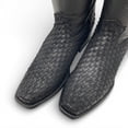 thumbnail image 3 of The Western Shops Men’s Leather Midcalf Petatillo Western Boot, Dubai Square Toe With Full Side Zipper, 3 of 5