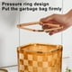 thumbnail image 5 of onlyliua para El Hogar Papelera Pequeña de Escritorio de Gran Valor, Bonita, con Aro a Presión, Sin Tapa, para Cocina, Dormitorio, Almacenamiento, Grande, Antideslizante, Fondo Elevado, 5 of 6