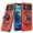 Red, variant on For Apple iPhone 14 (6.1") Hybrid Dual Layer with Rotate Magnetic Ring Stand Holder Kickstand, Rugged Shockproof Cover ,Xpm Phone Case [ Black ]