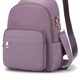 thumbnail image 2 of Mochilas para Mujer de nailon para mujer color sólido con cremallera gran capacidad para ordenador portátil (púrpura), 2 of 5
