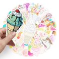 thumbnail image 2 of 50 hojas de pegatinas de grafiti de dibujos animados de helado personalizadas, pegatinas decorativas para cuadernos, maletas y scooters, pegatinas de bricolaje, 2 of 5