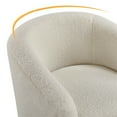 thumbnail image 3 of Topeakmart 2pcs Boucle Club Accent Chair for Livingroom, Ivory, 3 of 12