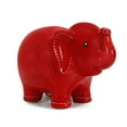 thumbnail image 2 of Child to Cherish Ceramic Stitched Elephant Piggy Bank, Red, 2 of 4