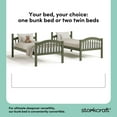 thumbnail image 5 of Storkcraft Long Horn Twin over Twin Bunk Bed, Olive, 5 of 18