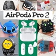 thumbnail image 2 of Airpods Pro 2 TWS Carga inalámbrica GPS Siri Bluetooth Funda de silicona para auriculares apta para Air Pods 3 Funda protectora para auriculares, 2 of 4