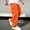 Orange, variant on Mens Cargo Baggy Pants Wide Leg Open Bottom Long Sweatpants For Men Fall Fashion Straight Leg Joggers Pants