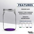 thumbnail image 2 of 10 Decorating Mason Jars Set, 12 oz. - Canning, Aluminum Lid - Purple, 2 of 5
