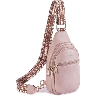 Checkered Sling Bag for Women Small Backpack Crossbody Chest  display picture 3