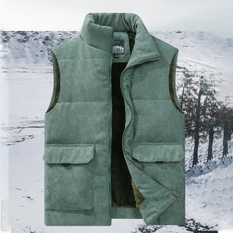 Lee Men's Rugged Winter Sherpa Lined Full Zip Workwear Vest, Heavy