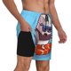 thumbnail image 2 of Fotbe Sushi Salmon Surfing Traje de Baño para Hombre – Shorts de Natación de Secado Rápido con Forro y Bolsillos-X-Large, 2 of 6