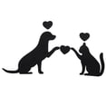thumbnail image 3 of 1 Set Acrylic Cat Dog Mirror Wall Sticker Self Adhesive Removable Mirror Wall Decal, 3 of 6