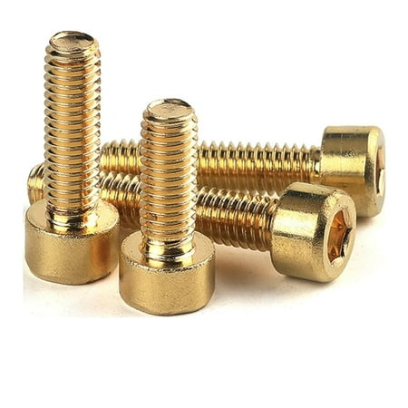 

ZX Brass Hexagon Socket Head Machine Screw Flat Thread Cup Head Bolts Allen Copper Screws C006 DIN912 M2 M2.5 M3 M4 M5 M6 M8 M10 M12 (Color : 10mm Size : M2 (30Pcs))-0810