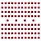 thumbnail image 2 of 100 bloques de cubos acrílicos, bloques de construcción educativos de lados, juego de mesa de aprendizaje, juguetes de entrenamiento sensorial rojo, 2 of 8